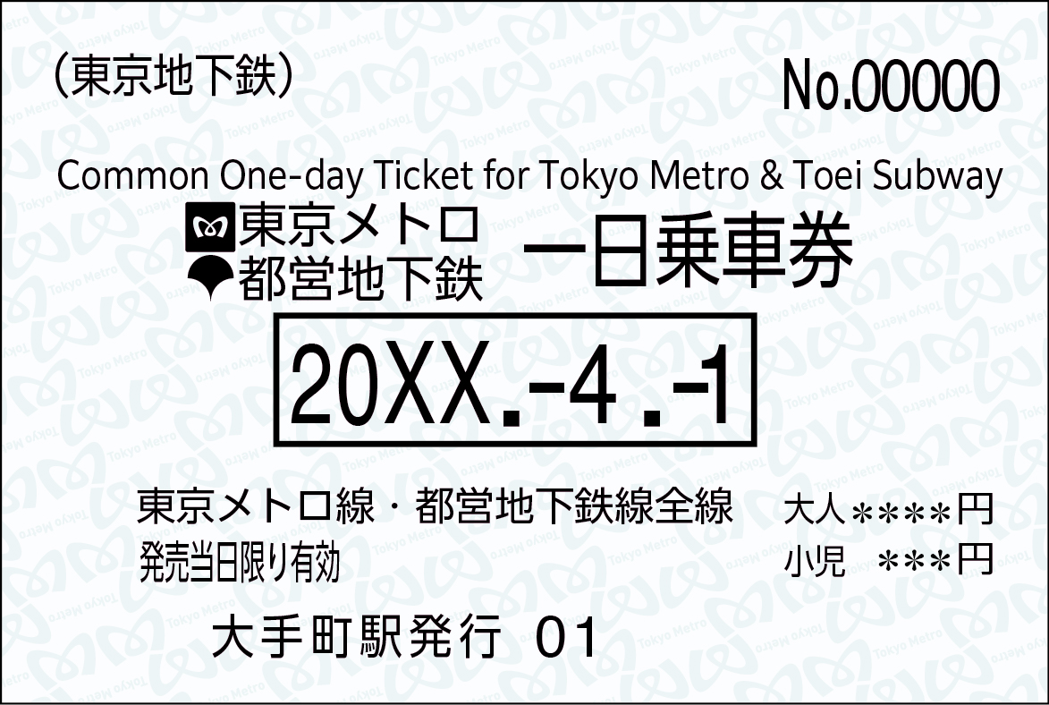 東京メトロ都営地下鉄一日乗車券
