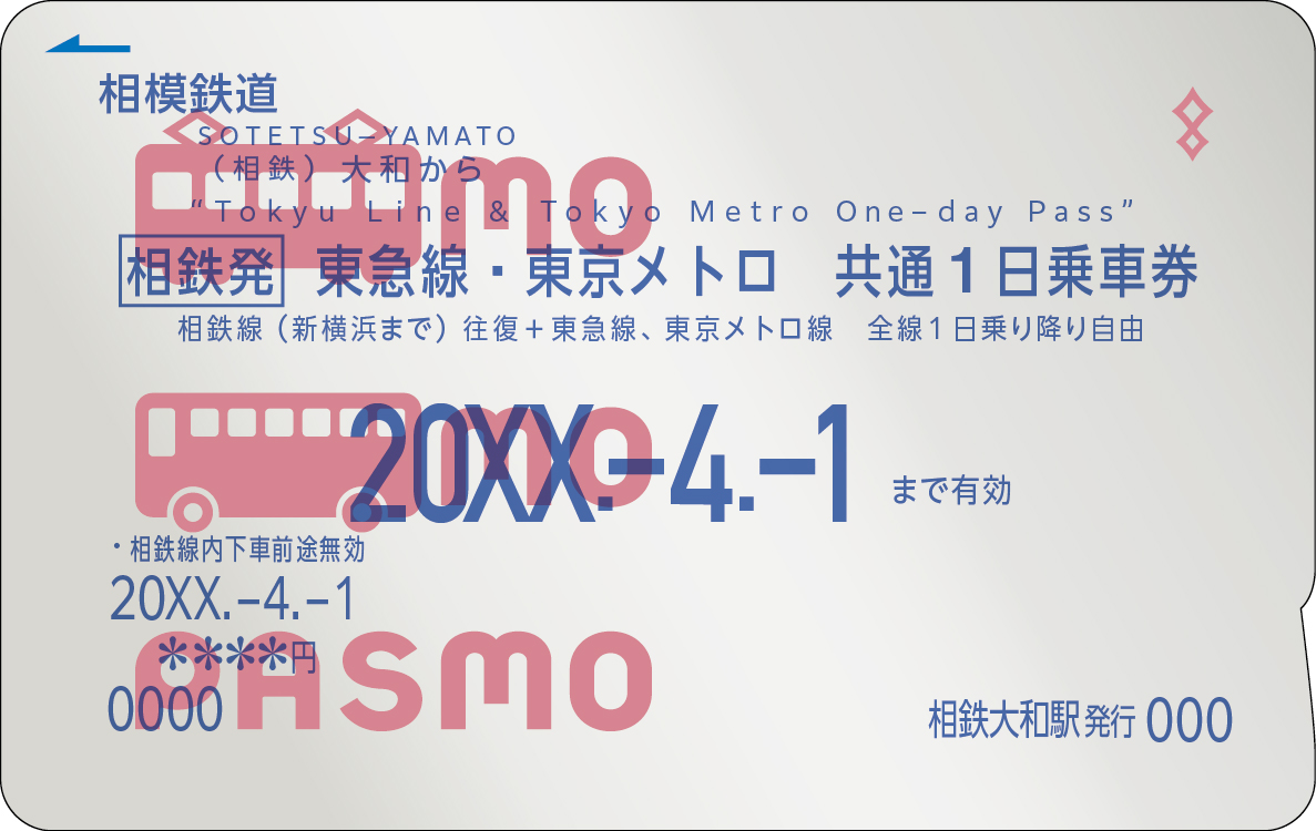 相鉄発 東急線・東京メトロ共通1日乗車券