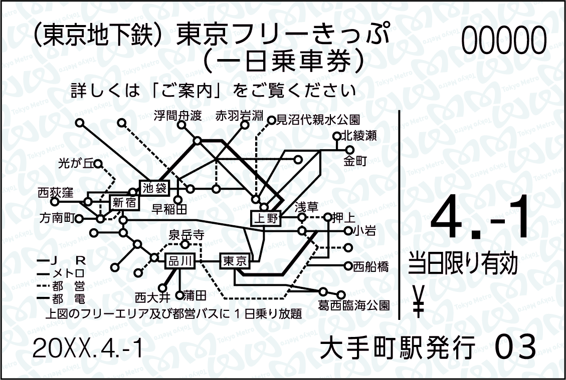 東京フリーきっぷ